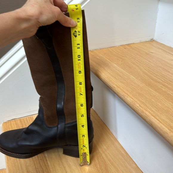 Colin Stuart women’s low ~14” riding boots brown leather suede size 7.5 low heel - Picture 8 of 8